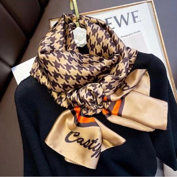 High quality long silk satin scarf 🧣 - Picture 1 of 5